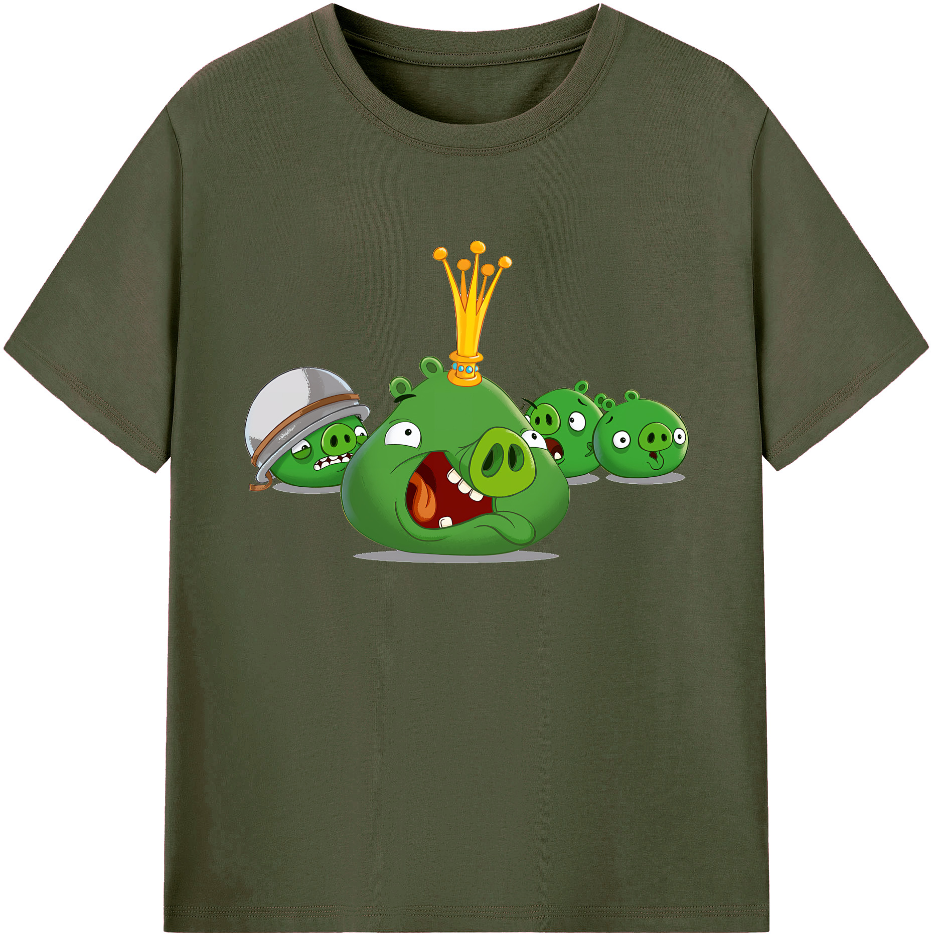 （画像用） Angry Birds アングリーバード 綿100％ メンズ半袖Tシャツ｜肌触りやわらか＆通気性